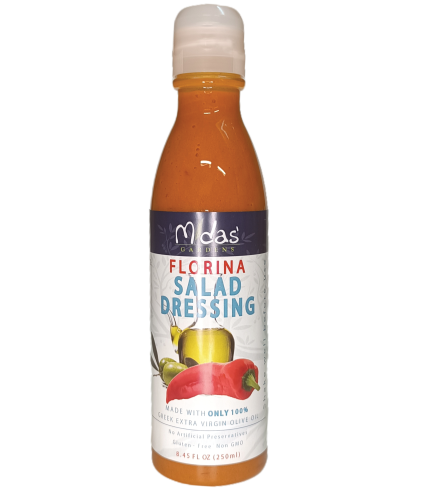 Dressing Salad Midas Gardens EVOO – Florina Infusion – 250ml (8.45 Fluid Ounce US) PET Bottle