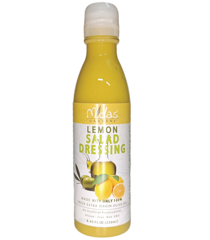 Dressing Salad Midas Gardens EVOO – Lemon Infusion – 250ml (8.45 Fluid Ounce US) PET Bottle