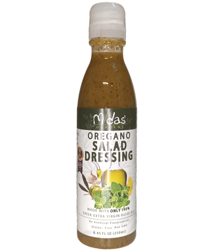 Dressing Salad Midas Gardens EVOO – Oregano Infusion – 250ml (8.45 Fluid Ounce US) PET Bottle