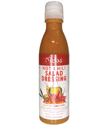Dressing Salad Midas Gardens EVOO – Hot Chili Infusion – 250ml (8.45 Fluid Ounce US) PET Bottle