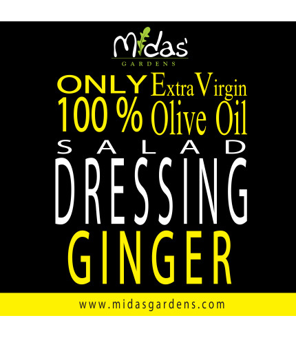 GINGER Salad Dressing with ONLY Extra Virgin Olive Oil