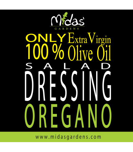 OREGANO Salad Dressing with ONLY 100% Extra Virgin Olive Oil