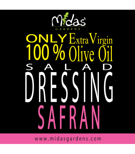 SAFFRON Salad Dressing with ONLY Extra Virgin Olive Oil