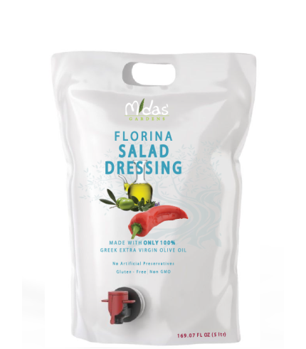 Salad Dressing EVOO – FLORINA – 5L Pouch (HoReCa)