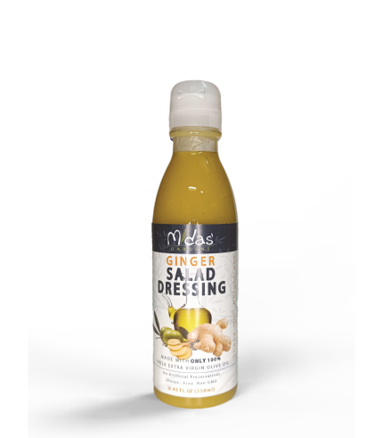 Salad Dressing Midas Gardens EVOO – GINGER – 250ml PET Bottle