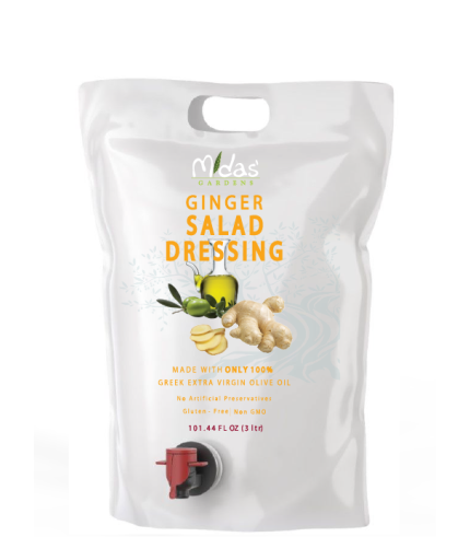 Salad Dressing EVOO – GINGER – 3L Pouch (HoReCa)