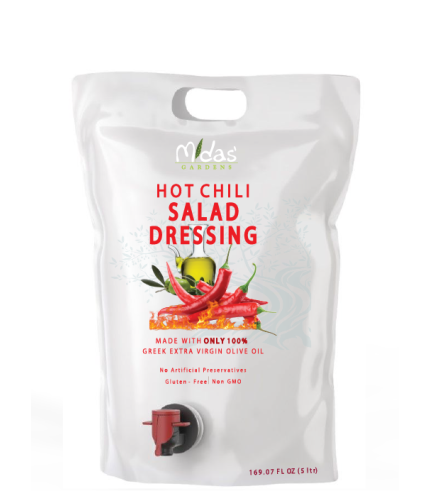 Salad Dressing EVOO – HOT CHILI – 5L Pouch (HoReCa)