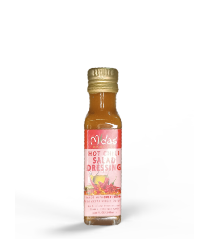 Salad Dressing EVOO – HOT CHILI – 100ml Glass Bottle