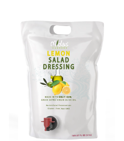 Salad Dressing EVOO – LEMON – 5L Pouch (HoReCa)