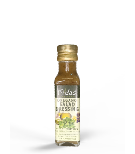 Salad Dressing Midas Gardens EVOO – OREGANO – 100ml Glass Bottle