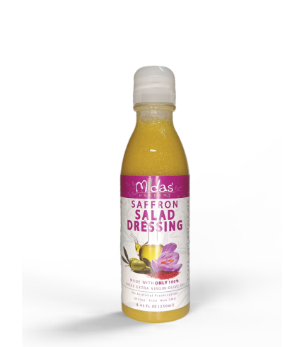Salad Dressing Midas Gardens EVOO – SAFFRON – 250ml PET Bottle