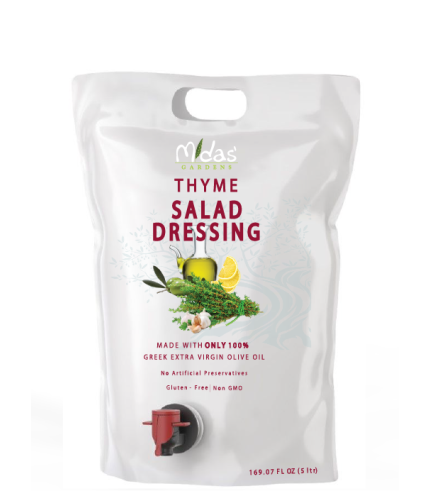 Salad Dressing EVOO – THYME – 5L Pouch (HoReCa)