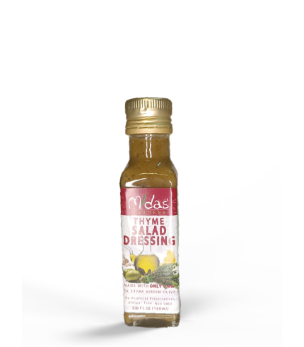 Salad Dressing Midas Gardens EVOO – THYME – 100ml Glass Bottle