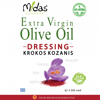 Extra Virgin Olive Oil Krokos Kozanis PDO Dressing